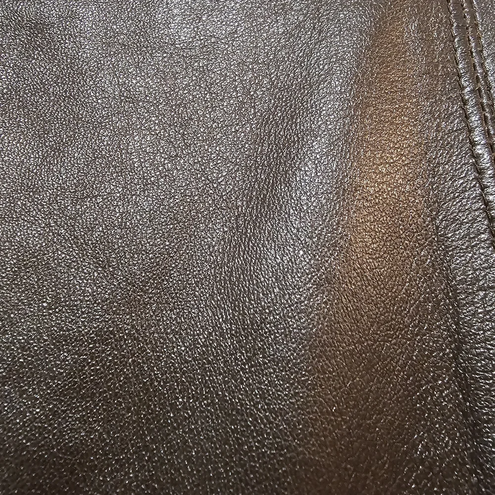 Vintage Buttery Soft 100% Leather Cache Mini Skirt - Size 12 - Picture 4 of 9